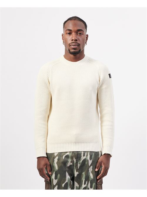 Pull homme Suns en c?te anglaise SUNS | MGS53008UOFF WHITE